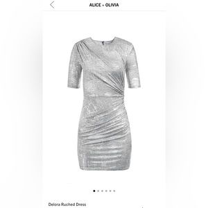 Alice and Olivia Delora Ruched Dress Size 10